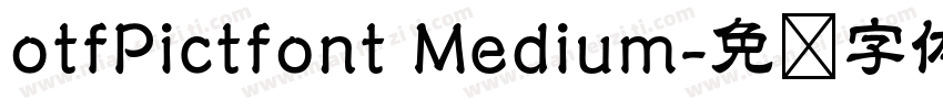 otfPictfont Medium字体转换